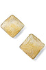 Majestic Winds Gold Square Earrings