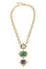 Brielle Lapis Statement Necklace