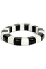 Fully Aware Black and White Cabana Bangle Bracelet