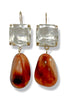 Get It Right Brown and Clear Drop Earrings