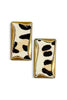 Great To See Leopard Print Rectangle Earrings