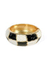 Rock The Park Black And White Hinge Bangle Bracelet