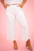 The Way Home Cropped Pant - Cream - FINAL SALE