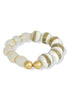Jess Glass Krobo Stone Beaded Stretch Bracelet