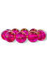 On A High Fuchsia Beaded Bracelet