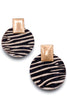 Wild Side Earrings - Zebra