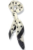 Tell Me More White and Black Polka Dot Scarf