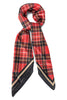 Plaid Your Here Red Square Scarf