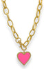 Virtue Lots Of Love Hot Pink Heart Necklace