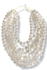 On the Shore Pearl Disc Layer Statement Necklace