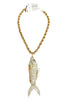 Made In The Deep South 1970s Fish Pendant 1950s Necklace