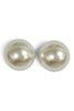 18mm White Pearl Ball Stud Earrings