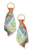 Different View Scarf Circle Earrings
