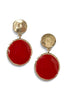 Make It Happen Wine Round Dangle Earrings