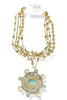 Made In The Deep South 1980s Southwest Brooch 1960s Gold Beads Necklace