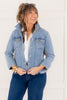 Lillian Long Sleeve Denim Jacket In Light Wash