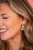 Aquitaine Chandelier Earring - Gold Iridescent Capri Blue | Julie Vos