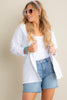 Rock N Roll White Long Sleeve Cardigan