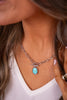 Daphne Chain Necklace - Rhodium Variegated Turquoise | Kendra Scott