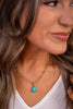 Daphne Chain Necklace - Gold Variegated Turquoise Magnesite | Kendra Scott