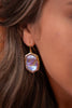 Daphne Drop Earrings - Gold Lt. Pink Iridescent Abalone | Kendra Scott