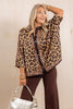 Make The Call Leopard Short Sleeve Blouse