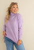 Tribal Lyla Mock Neck Sweater In Orchid - FINAL SALE