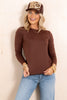 A Way Home Mahogany Long Sleeve Top
