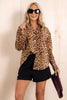 What's the Deal Leopard Print Long Sleeve Top