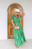 Down to Earth Green Short Sleeve Maxi Dress *Final Sale*