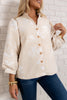 Mark My Words Ivory Button Down Long Sleeve Jacket