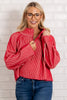 All For Fall Red Long Sleeve Sweater