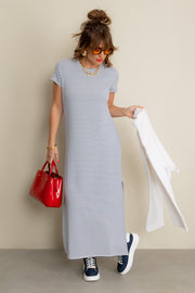 SPANX Airessentials Striped Maxi T-Shirt Dress SPANX Airessentials Striped Maxi T-Shirt Dress
