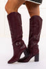 Tyrone Leather Boot - Cranberry | Dolce Vita