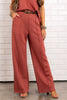 Audrey Terracotta Wide Leg Pant