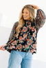 Darling Days Black Long Sleeve Blouse