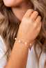 Admire 3mm Bead Bracelet - Pearl/Gold | E-Newton