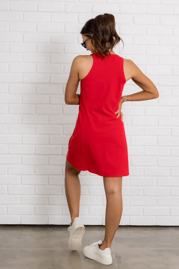spanx red dress AirEssentials Half Zip skimming dress that rivals the comfort of your favorite tee Spanx Long Sleeve Crepe Shirt