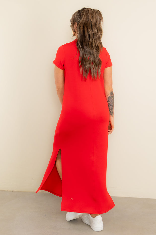 SPANX AirEssentials Red Maxi Dress SPANX AirEssentials Red Maxi Dress
