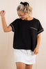 Back to Black Short Sleeve Black Top *Final Sale*