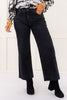 Meg High Rise Wide Leg Raw Hem Jean - Illuminated