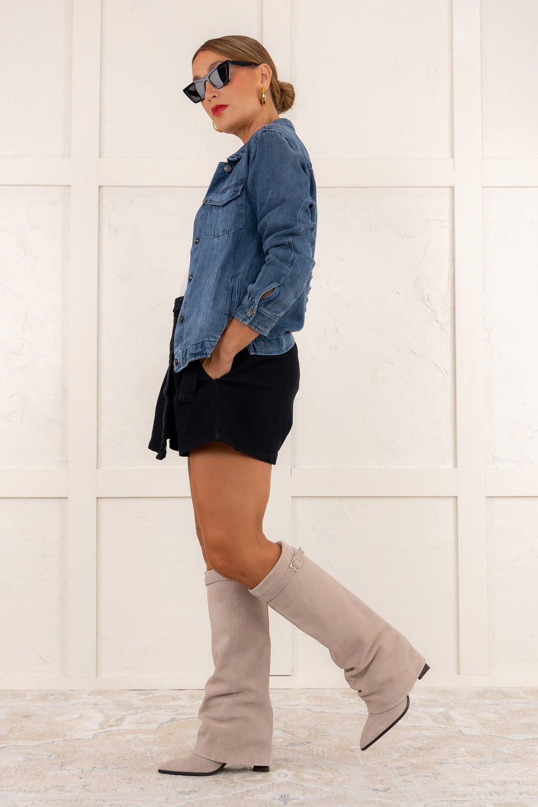 Felicity Foldover Boot Dust Bunny Free People FINAL SALE