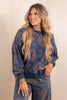 Why Not Denim Paisley Long Sleeve Sweatshirt