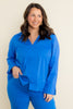 Agnes Long Sleeve Cobalt Blue Shirt