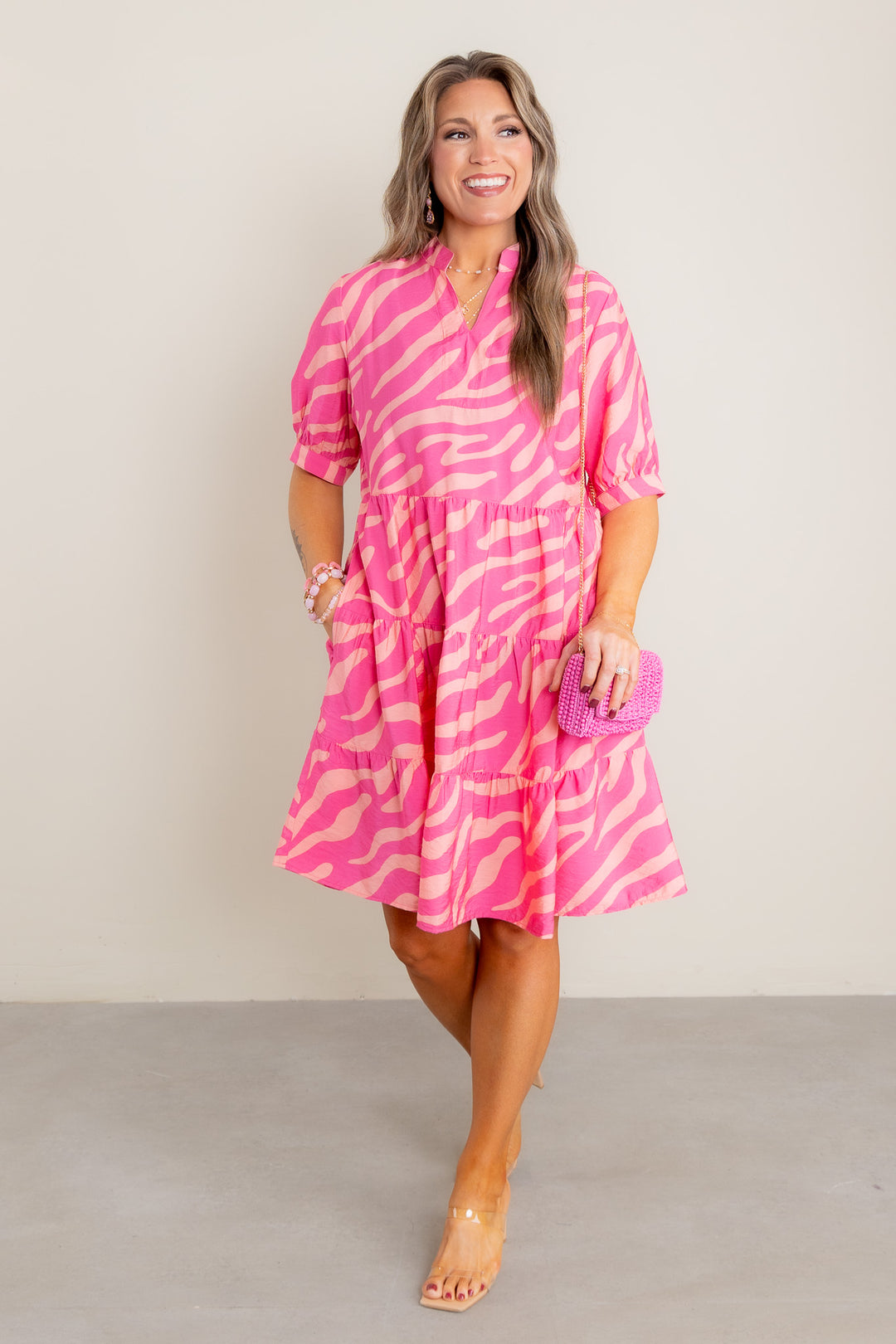pink zebra mini dress Miss Selfridge zebra pattern lash mini dress co-ord in pink