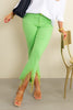 A.Z.I. Lime Jeweled Straight Jean