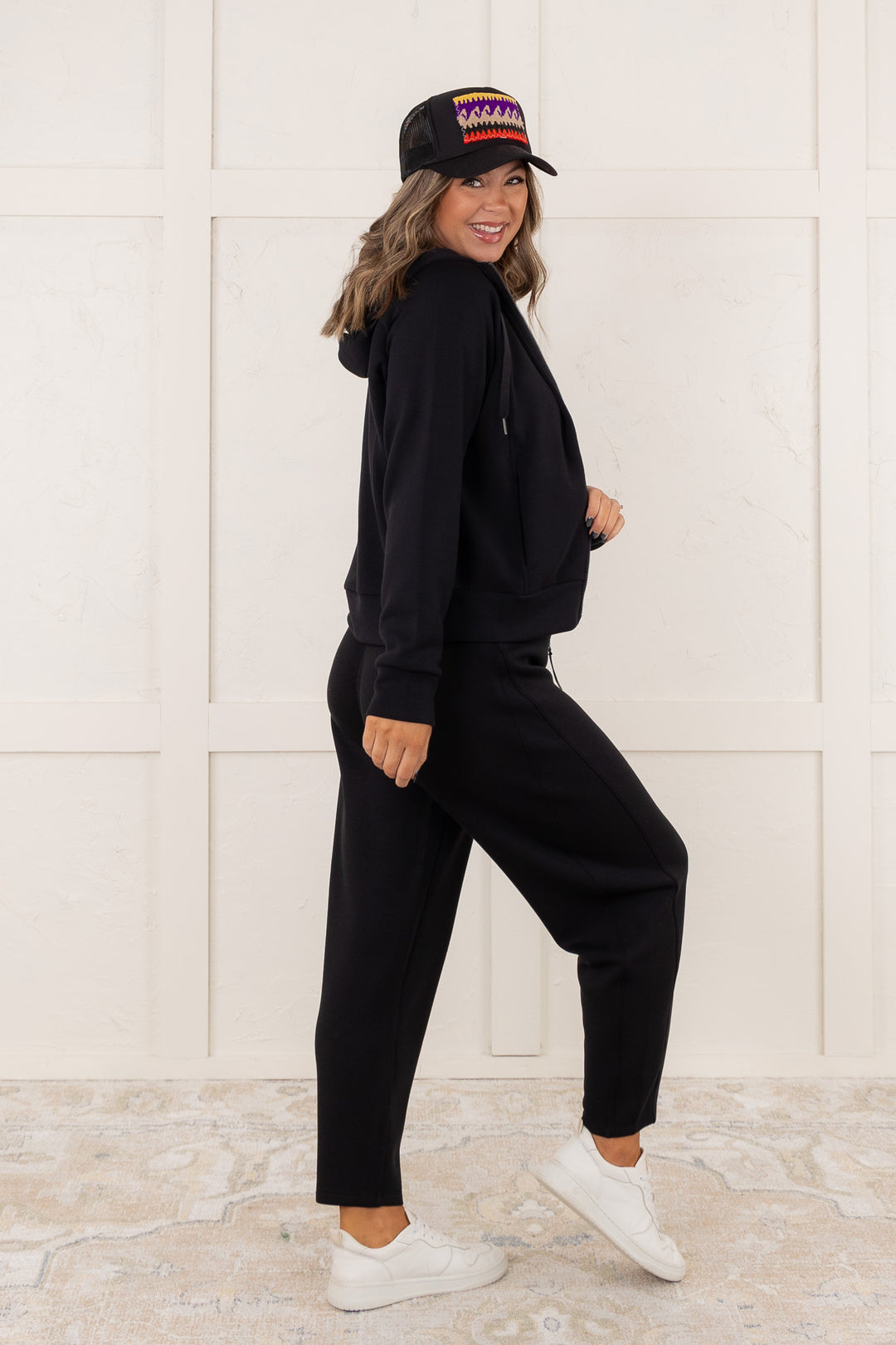 SPANX AirEssentials Black Full Zip Hoodie - FINAL SALE