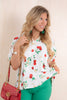 Cherry On Top Off White Short Sleeve Top *Final Sale*