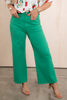 Time Flies Green Cropped Pant *Final Sale*
