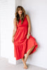 Burning Love Red Sleeveless Maxi Dress *Final Sale*